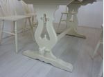 Picture of 5ft Solid Oak Bench Farmhouse Table and 6 Wheelback Chairs