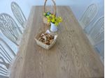 Picture of 5ft Solid Oak Bench Farmhouse Table and 6 Wheelback Chairs