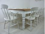 Picture of 7ft Pine Farmhouse Table and 8 Chairs