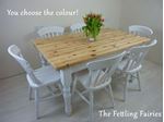 Picture of 5ft  Pine Farmhouse Table and 6 Beech Chairs
