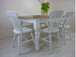 Picture of 5ft  Pine Farmhouse Table and 6 Beech Chairs