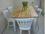 Picture of 5ft  Pine Farmhouse Table and 6 Beech Chairs