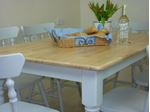 Picture of 5ft  Farmhouse Table and 6 Fiddleback Chairs