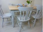 Picture of 5ft  Farmhouse Table and 6 Fiddleback Chairs