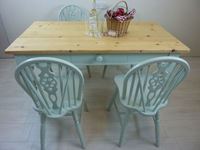 Picture of Pine Farmhouse Table and 4 Wheelback Chairs