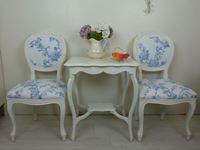 Picture of French Style Occasional Table With Louis Chairs