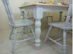 Picture of 6ft Solid Wood Farmhouse Table and 6 Chairs