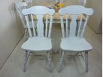 Picture of 6ft Solid Wood Farmhouse Table and 6 Chairs