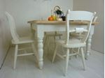 Picture of Pine Farmhouse Table and 4 Oxford Bar Back Chairs