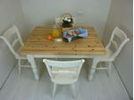 Picture of Pine Farmhouse Table and 4 Oxford Bar Back Chairs