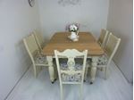 Picture of Victorian Wind-out Dining Table and 6 Antique Chairs