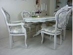 Picture of French Style Table With 6 Upholstered Chairs