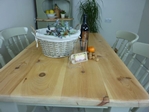 Picture of Pine Farmhouse Table and 4 Spindle Back Chairs