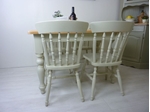Picture of Pine Farmhouse Table and 4 Spindle Back Chairs