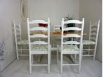 Picture of Douglas Fir Farmhouse Bench Table and 6 Chairs