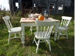 Picture of Pine Farmhouse Table and 4 Chairs in Aran