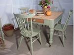 Picture of Victorian Pine Farmhouse Table and 4 Chairs