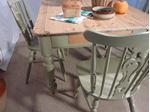 Picture of Victorian Pine Farmhouse Table and 4 Chairs