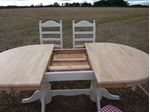 Picture of Grand Dining Table With 6 Large Upholstered Chairs
