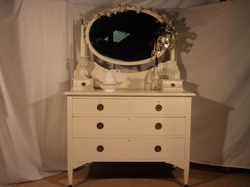 Picture of Edwardian Antique Mahogany Dressing Table