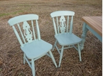 Picture of Pine Farmhouse Table and 4 Fiddleback Chairs