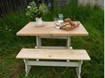 Picture of Farmhouse Pine Table with Benches