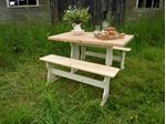 Picture of Farmhouse Pine Table with Benches
