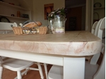 Picture of Pine Block Farmhouse Table and 6 Chairs