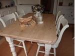 Picture of Pine Block Farmhouse Table and 6 Chairs