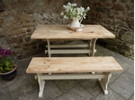 Picture of Farmhouse Pine table with Matching Benches