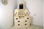 Picture of Antique Victorian Dressing Table with Tall Mirror