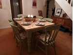 Picture of Pine Farmhouse Kitchen Table With 6 Chairs