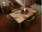 Picture of Pine Farmhouse Kitchen Table With 6 Chairs
