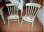 Picture of Pine Farmhouse Kitchen Table With 6 Chairs