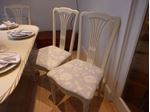 Picture of Shabby Chic Extending Dining Table with 6 Chairs
