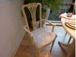 Picture of Shabby Chic Extending Dining Table with 6 Chairs