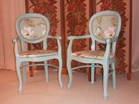 Picture of Victorian Style Balloon Backed Carver Chairs