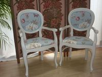 Picture of Upholstered Balloon Backed Chairs