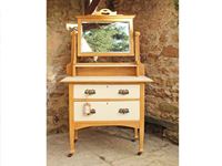 Picture of Antique Oak Dressing Table Shabby Chic Style
