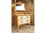 Picture of Antique Oak Dressing Table Shabby Chic Style