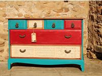 Picture of Stag 'Industrial Shabby Chic' 6 Drawer Chest