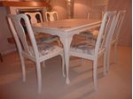Picture of Shabby Chic Extendable Dining Table with 6 Chairs