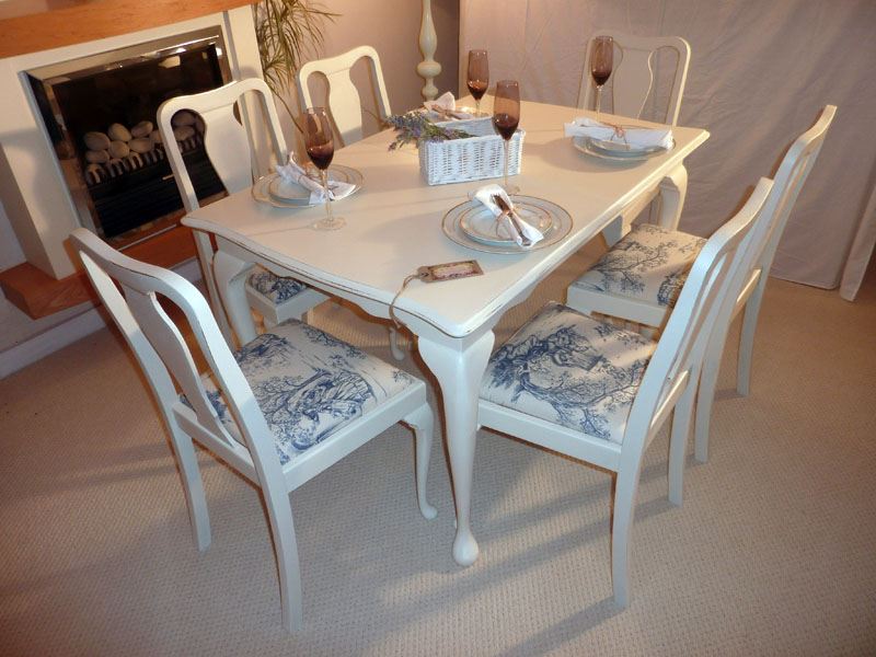 Shabby chic extending dining sales table