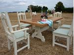 Picture of Huge Rustic Outdoor Dining Set