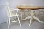 Picture of Extended Oval Pine Pedestal Table and 6 Beech Chairs