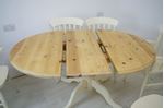 Picture of Extended Oval Pine Pedestal Table and 6 Beech Chairs