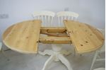 Picture of Extended Oval Pine Pedestal Table and 6 Beech Chairs