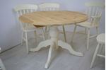 Picture of Extended Oval Pine Pedestal Table and 6 Beech Chairs