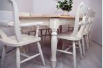 Picture of Pine 6ft Farmhouse Table and 8 Beech Oxford Bar Back Chairs