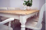 Picture of Pine 6ft Farmhouse Table and 8 Beech Oxford Bar Back Chairs